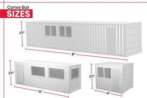 metal conex box|conex box size chart.